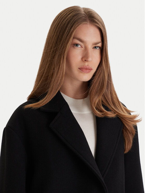 BOSS BOSS Cappotto di lana C_Calesara2 50548660 Nero Relaxed Fit