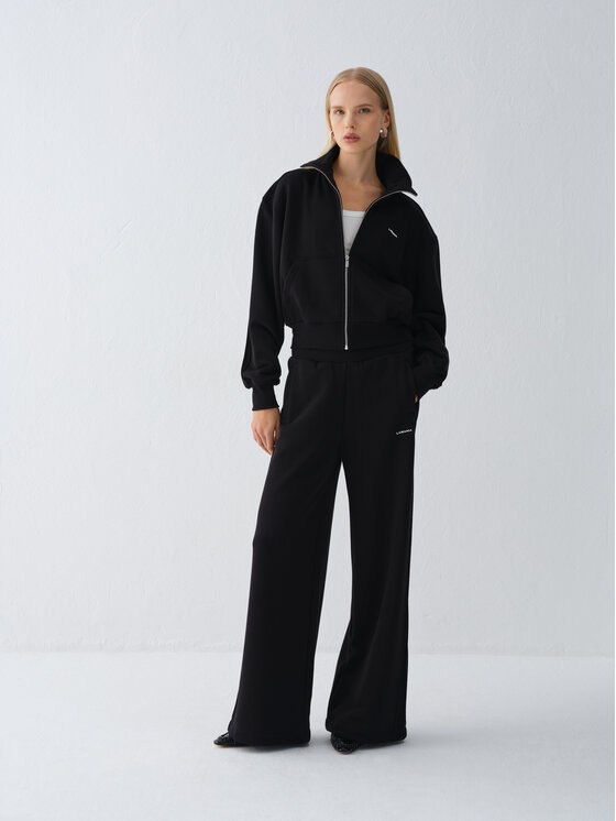 La Mania La Mania Bluza PIN Czarny Basic Fit
