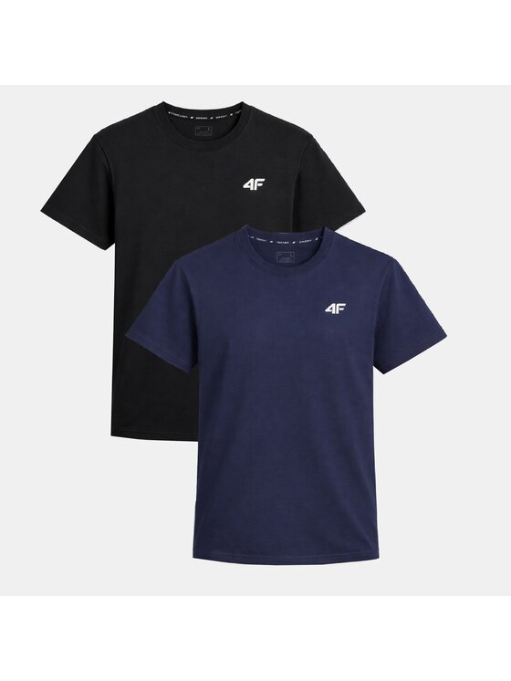 4F 4F T-Shirt Z-TTSHM3341-2-M Czarny Ergonomic Fit