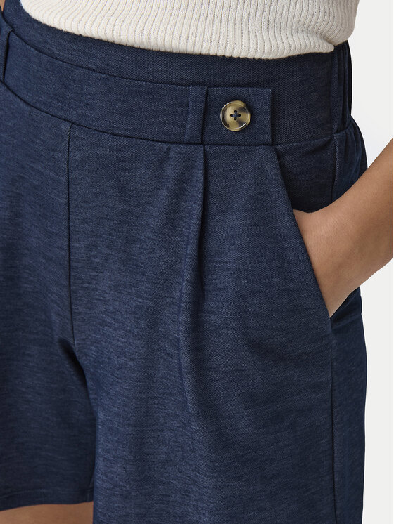 JDY JDY Szorty materiałowe Birdie Geggo 15320995 Granatowy Regular Fit