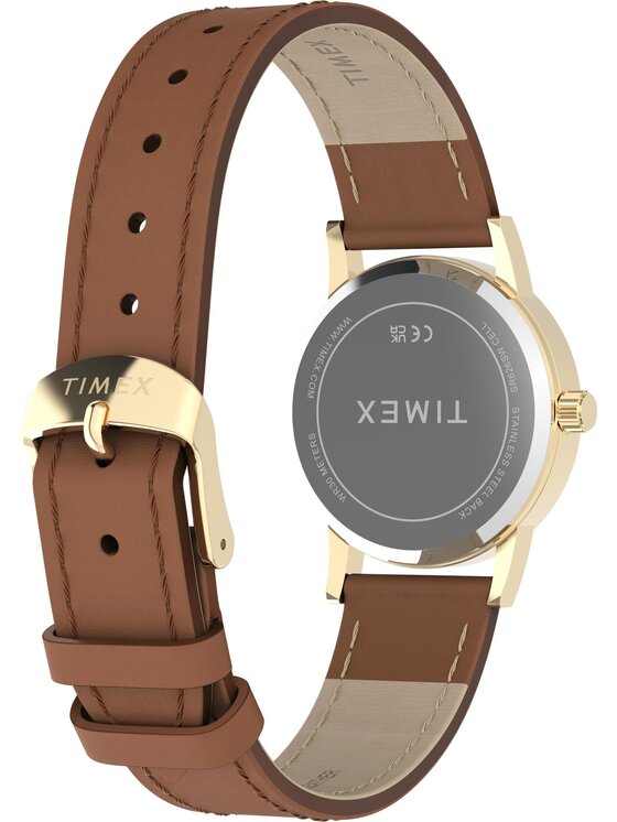 Timex Timex Zegarek TW2Y72700 Brązowy