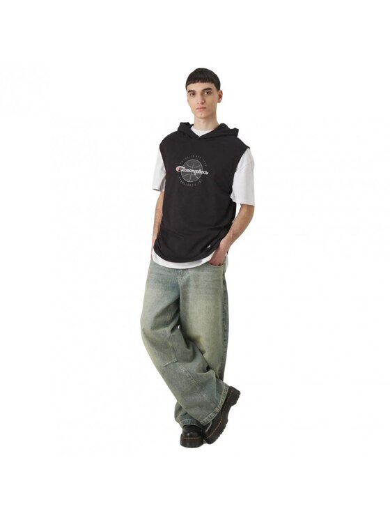 Champion Champion T-shirt SLEEVELESS HOODED T-SHIRT Nero Regular Fit