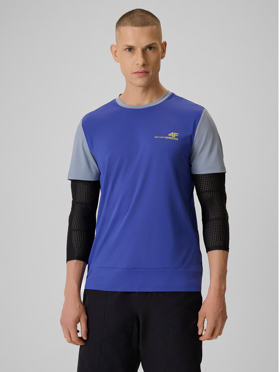 4F 4F Koszulka rowerowa GET LOST FEEL FOUND Fioletowy Regular Fit