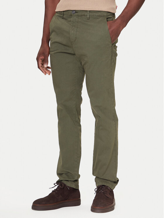 United Colors Of Benetton United Colors Of Benetton Chino kalhoty 4TZYUF04P Zelená Slim Fit