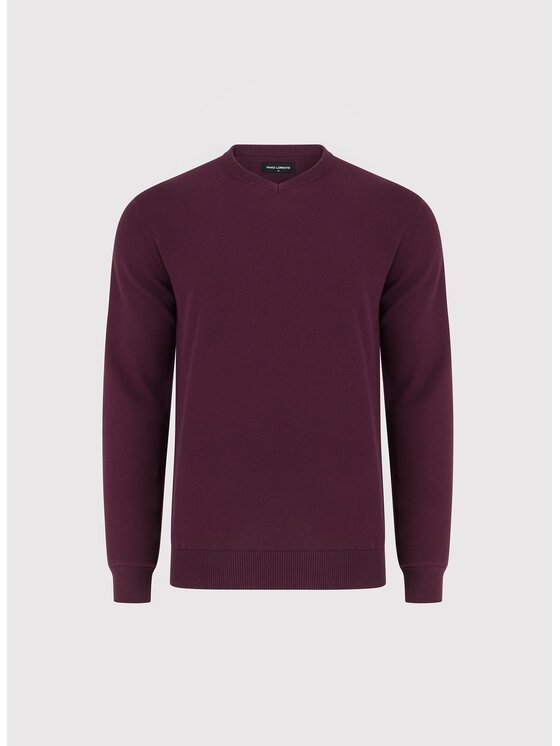 Pako Lorente Pako Lorente Sweter P26WN-2X-010 Fioletowy Straight Fit