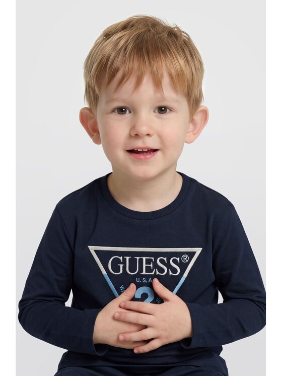 Guess Kids Guess Kids T-Shirt 185356 Niebieski Classic Fit