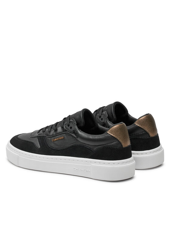 Calvin Klein Calvin Klein Laisvalaikio batai Cupsole Lace Up W/Ml Mix M HW0HW02114 Juoda