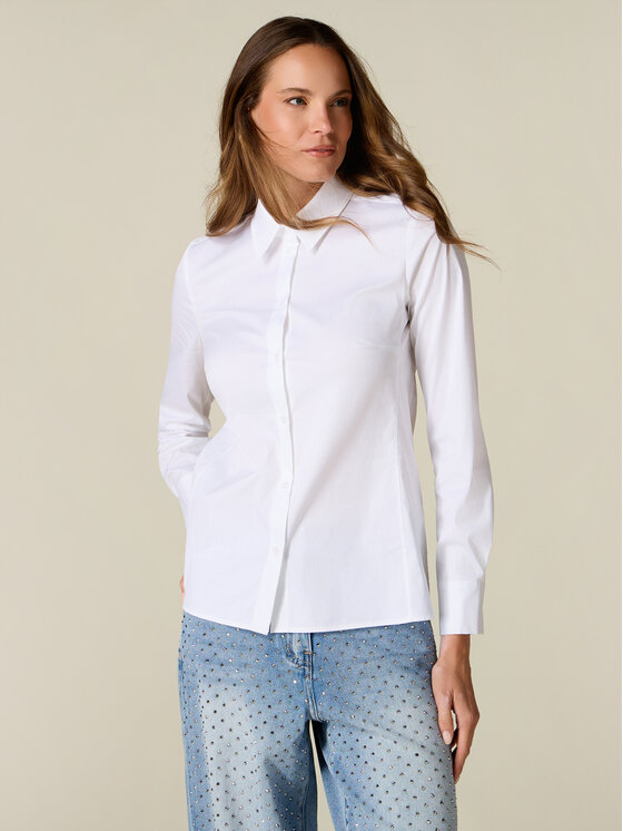 Oltre Oltre Koszula 5078R203186N011 Biały Slim Fit