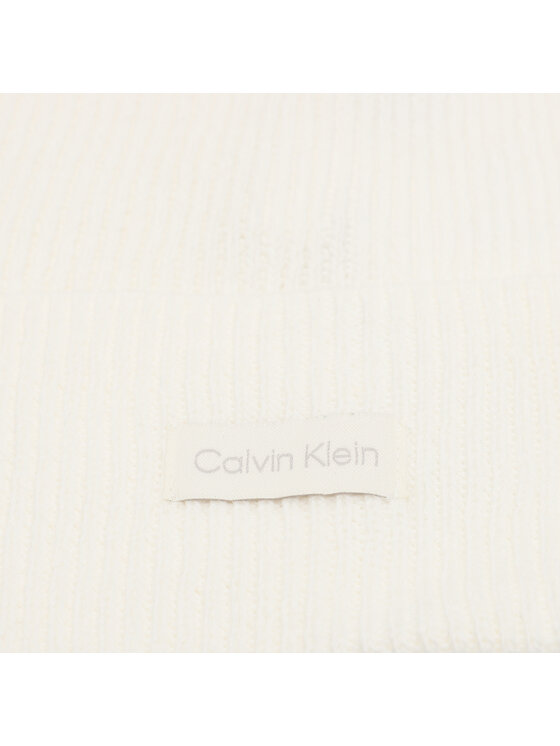 Calvin Klein Calvin Klein Czapka Essential Knit Beanie K60K608519 Écru