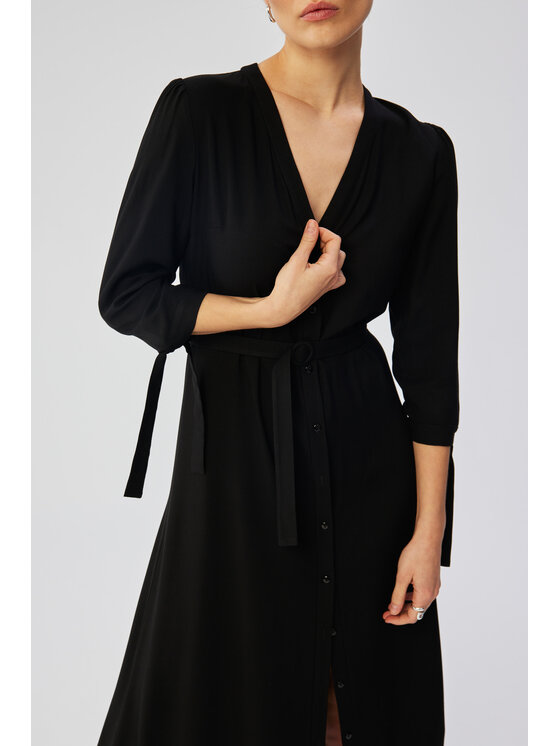 Stylove Stylove Letní šaty S365 Černá Comfortable Fit