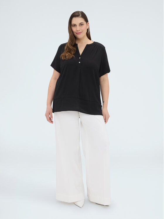 Fiorella Rubino Fiorella Rubino T-Shirt G09GL009115N033 Czarny Regular Fit
