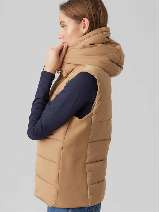 Vero Moda Vero Moda Prsluk 10289835 Smeđa Regular Fit