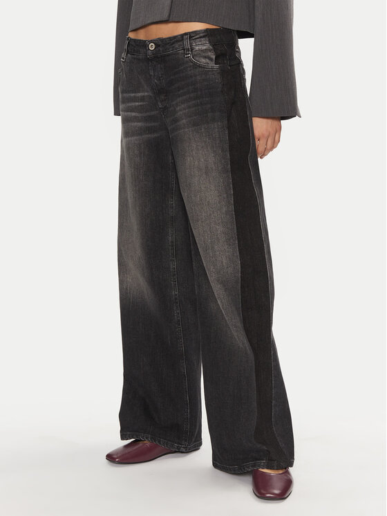 Please Please Jeans hlače P2Y1CPOPEE Siva Loose Fit