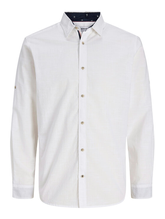 Jack & Jones Jack & Jones Cămașă Henry 12289197 Alb Regular Fit