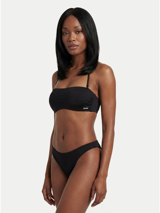 BOSS BOSS Bikinio viršus Pure Bandeau 50555649 Juoda
