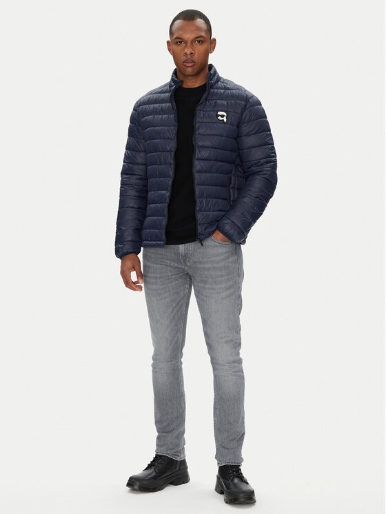 KARL LAGERFELD KARL LAGERFELD Prechodná bunda 505710 553590 Tmavomodrá Regular Fit
