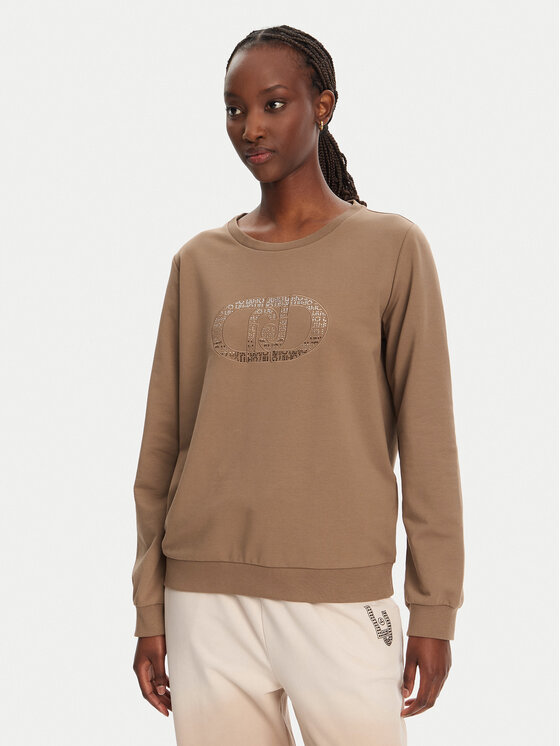 Liu Jo Sport Damska 'Bluza, rozmiar M, Brązowa, TA5168 FS090