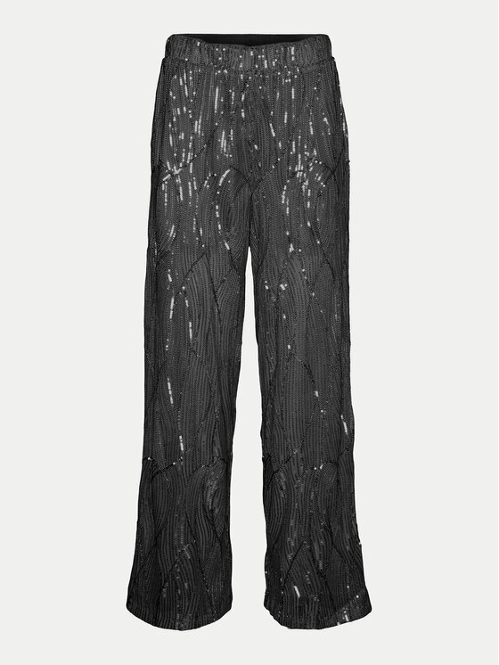Vero Moda Vero Moda Hlače iz tkanine Ellen 10319016 Črna Straight Fit