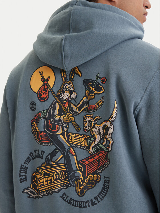 Element Element Світшот Timber On Track Po ELYSF00316 Голубий Regular Fit