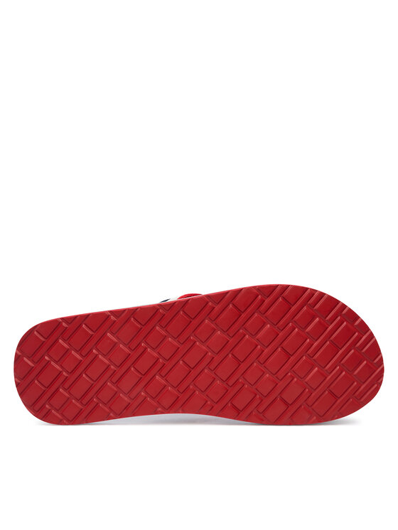 Tommy Hilfiger Tommy Hilfiger Zehentrenner Patch Hilfiger Beach Sandal FM0FM05903 Dunkelblau