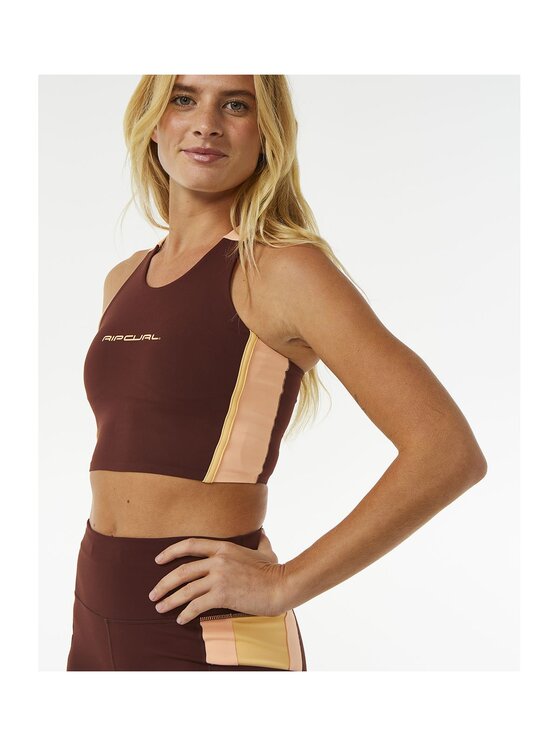 Rip Curl Rip Curl Top Rss Revival Crop Fioletowy Performance Fit