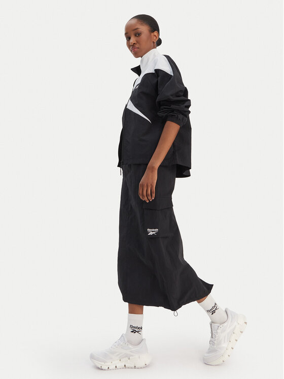 Reebok Reebok Midi sukně Gabrielle RK25513CCW Černá Regular Fit