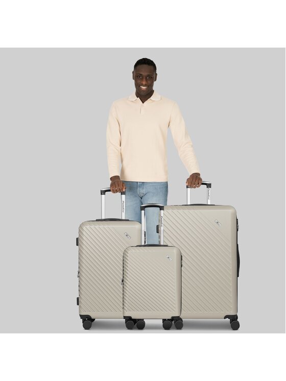 CHECK.IN CHECK.IN Komplet walizek 322826 Beżowy