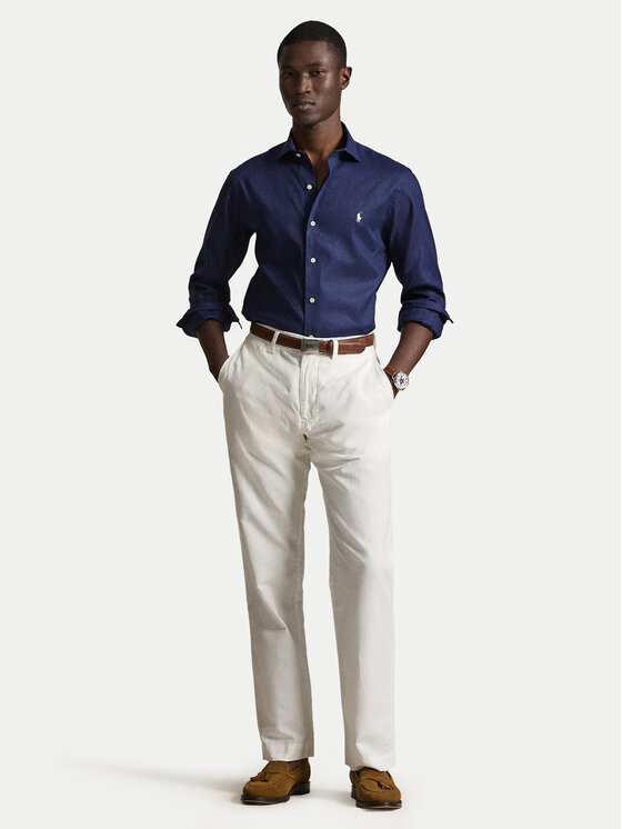 Polo Ralph Lauren Polo Ralph Lauren Camicia 710B15596003 Blu scuro Custom Fit