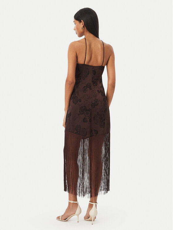 Vero Moda Vero Moda Kokteilinė suknelė Tathiana 10355696 Tamsiai ruda Regular Fit