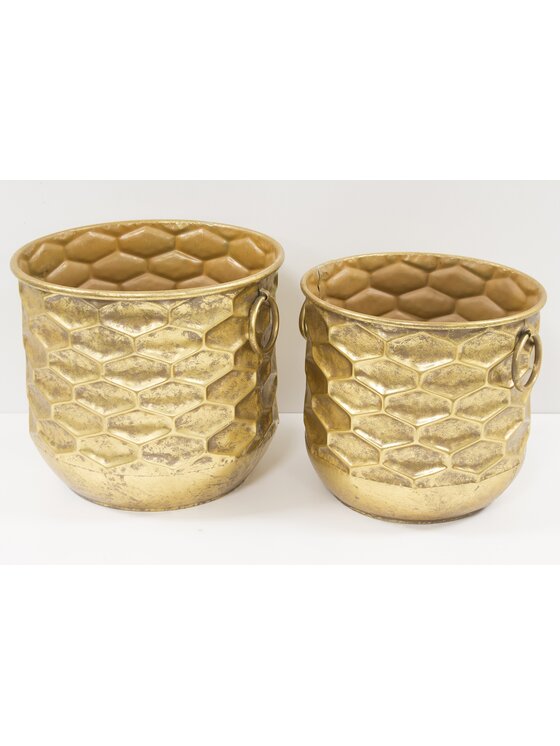 MIAhome MIAhome Osłonka 2 szt. 30,5x34 cm złota URREA III big Złoty