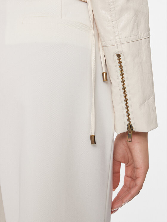 TWINSET TWINSET Μπουφάν από απομίμηση δέρματος 241TP2300 Μπεζ Regular Fit