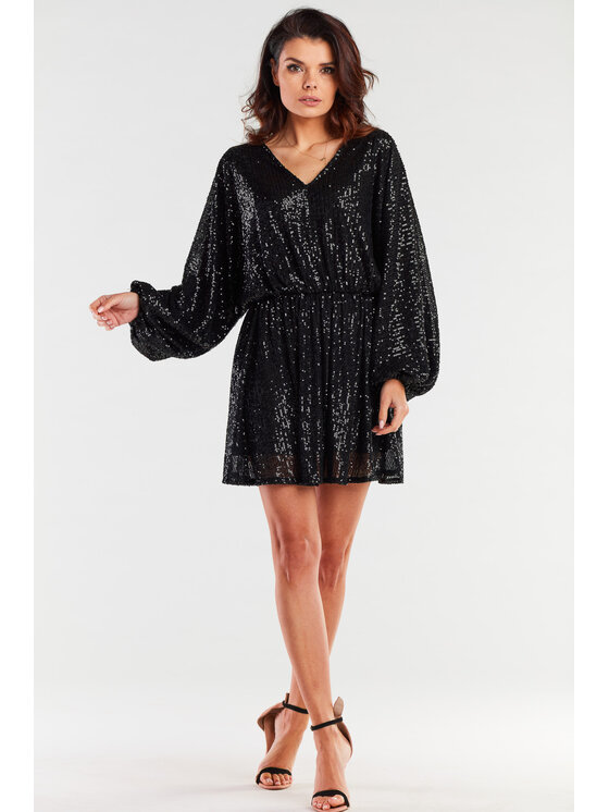 Awama Awama Abito da sera A485 Nero Basic Fit