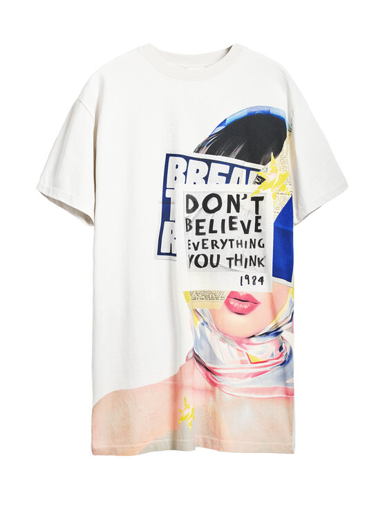 Desigual Desigual Igapäevane kleit Berlin 25SWVK20 Beež Regular Fit