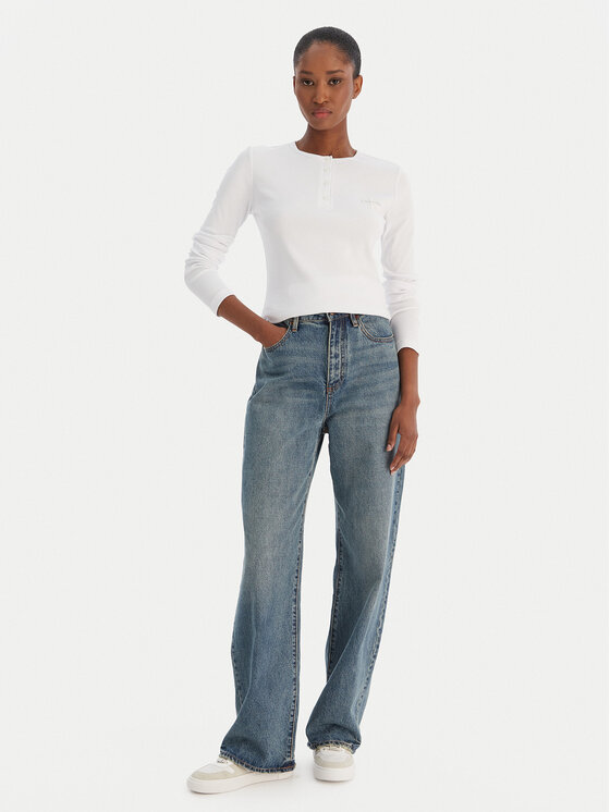 Calvin Klein Jeans Calvin Klein Jeans Halenka LV047E201G Bílá Regular Fit
