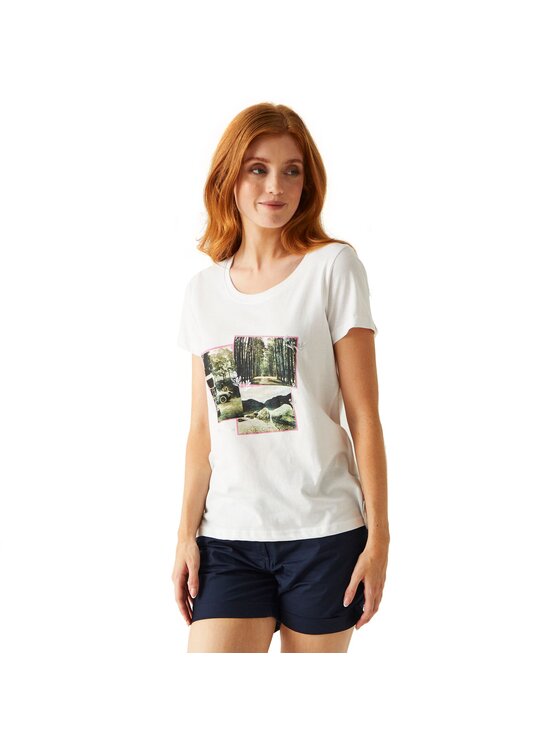Regatta Regatta T-Shirt Filandra VIII Biały Short Fit