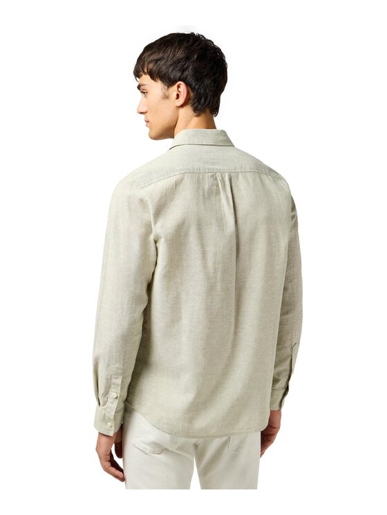 Wrangler Wrangler Koszula 112362732 Zielony Regular Fit
