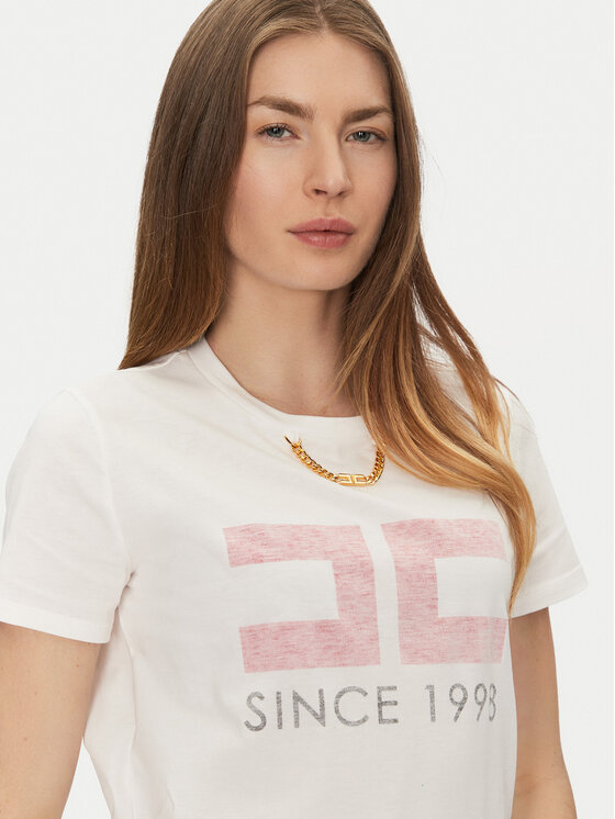 Elisabetta Franchi Elisabetta Franchi T-särk MA-033-51E2-V180 Valge Regular Fit
