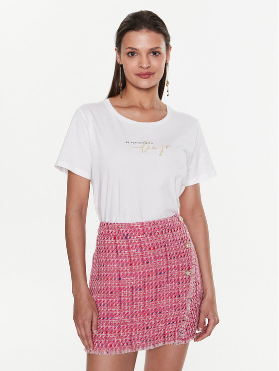 Liu Jo Sport Liu Jo Sport T-särk TA3185 JS923 Valge Regular Fit