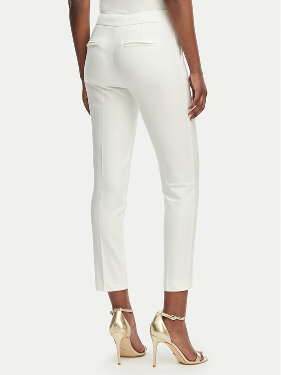 Morgan Morgan Pantaloni di tessuto 222-PLIME.F Bianco Regular Fit