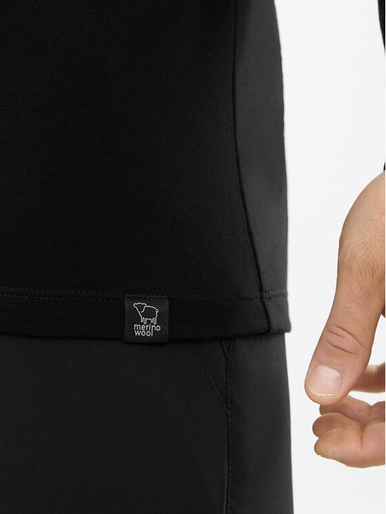 Viking Viking Longsleeve Andali Man Czarny Regular Fit