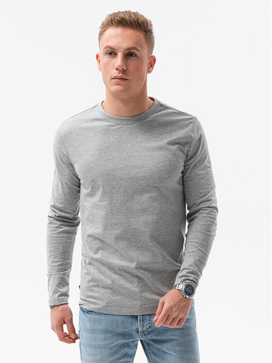 Ombre Ombre Longsleeve Z43 Beżowy Regular Fit