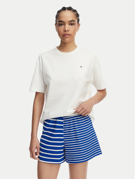 Tommy Hilfiger Tommy Hilfiger Pizsama UW0UW05760 Kék Regular Fit