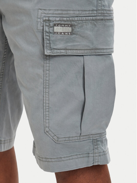 Tommy Jeans Tommy Jeans Stoffshorts Otis DM0DM22831 Grau Regular Fit