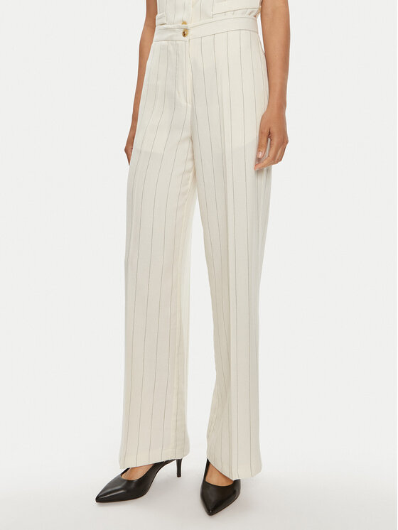 ViCOLO ViCOLO Kalhoty z materiálu TB2344 Écru Regular Fit