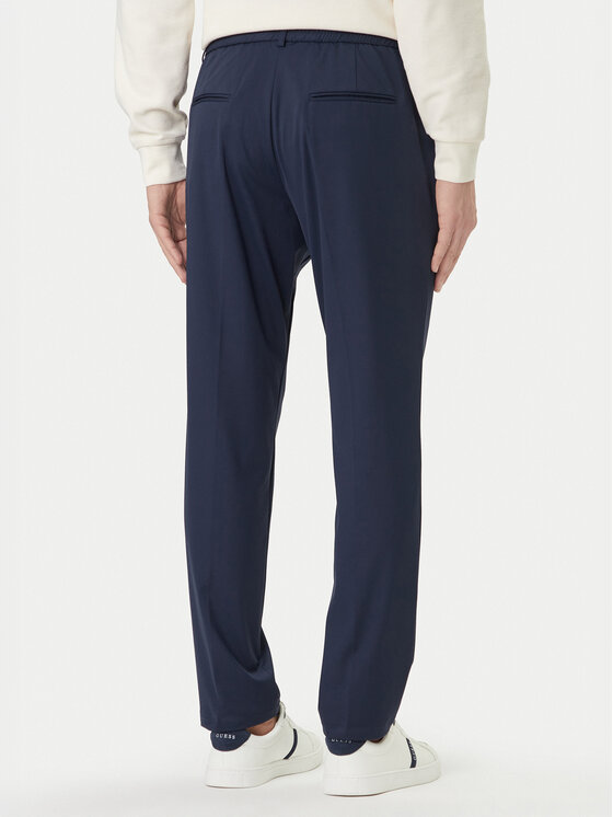 Guess Guess Chino kalhoty M5BB75 WHHO2 Tmavomodrá Slim Fit