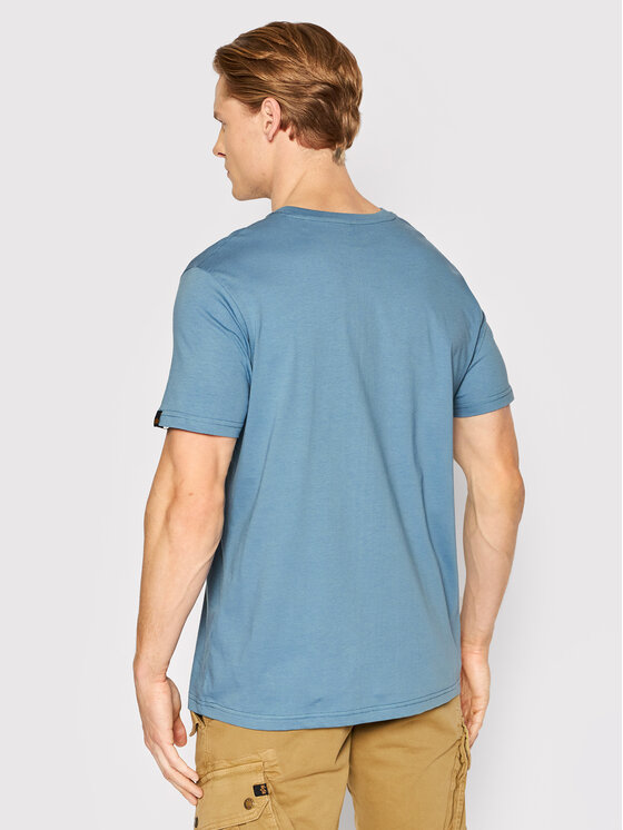 Alpha Industries Alpha Industries Tričko Basic 100501 Modrá Regular Fit