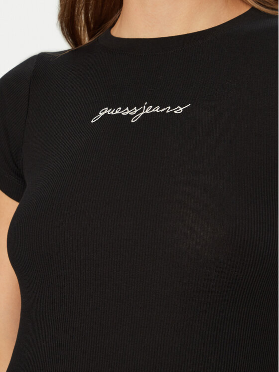 Guess Jeans Guess Jeans T-shirt W5RI57 KA0H1 Crna Slim Fit