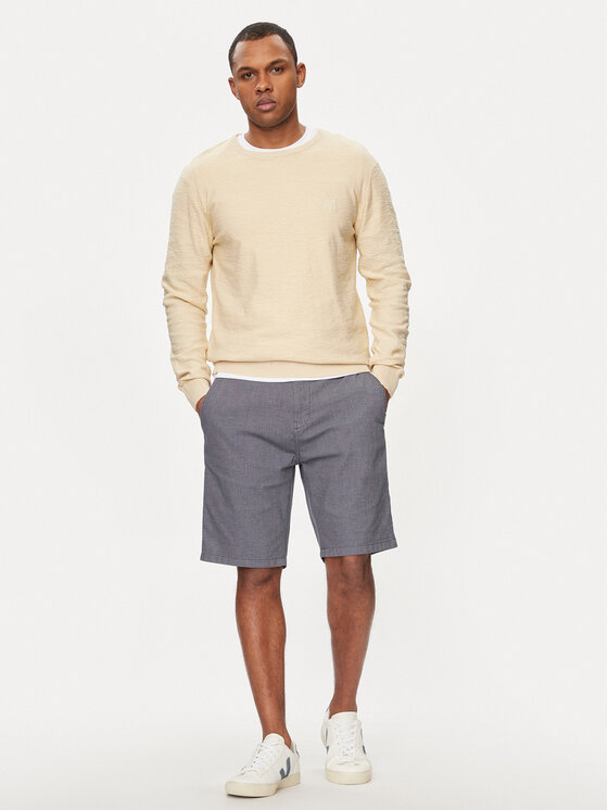 INDICODE INDICODE Sweter Hugolia 30-459 Beżowy Regular Fit