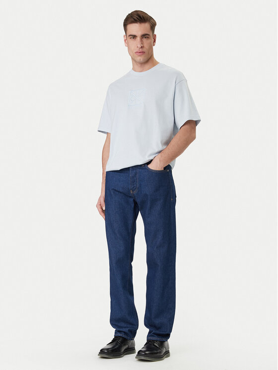 Calvin Klein Calvin Klein Póló Emblem Graphic LV14RF817G Kék Regular Fit