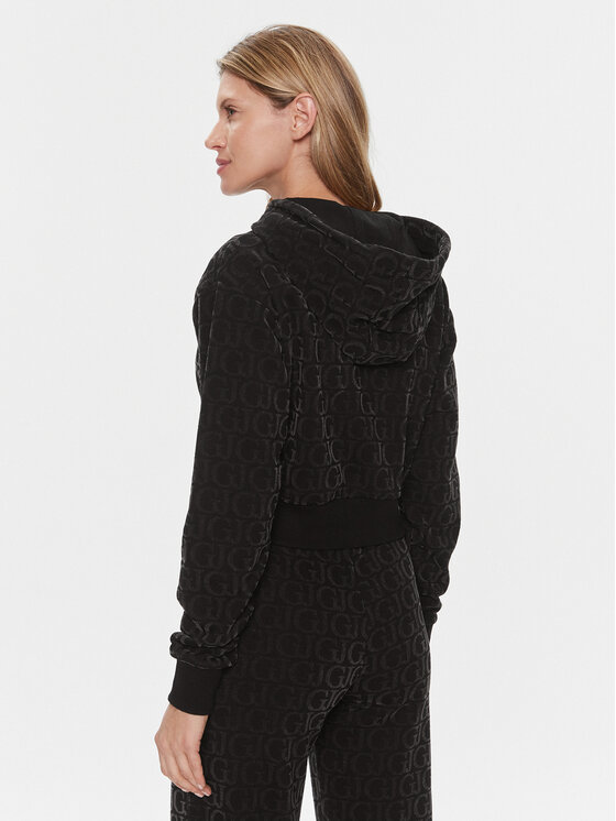 Guess Guess Суитшърт Gj Logo V4RQ14 KC2W0 Черен Regular Fit